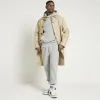 Grey Regular Fit Loopback Joggers sold by River Island
