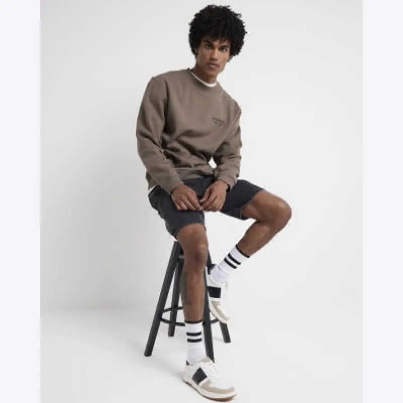 Beige retro skater trainers sold by River Island