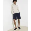 Navy Suede Loafers sold by River Island