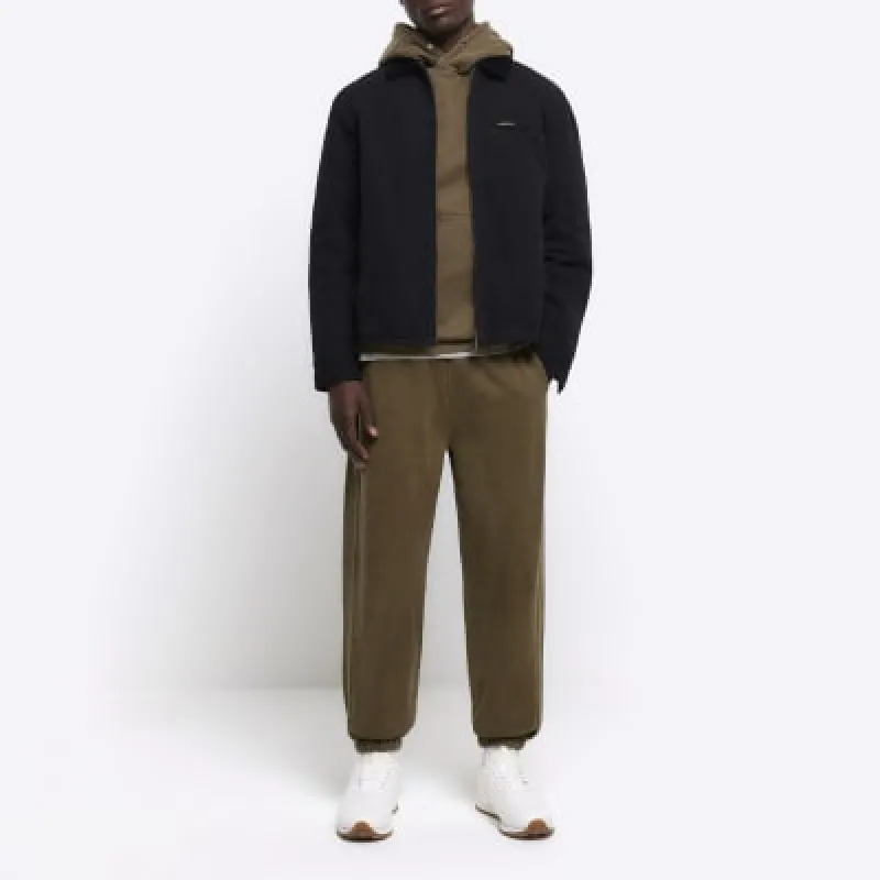 Washed khaki oversized fit joggers sold by River Island