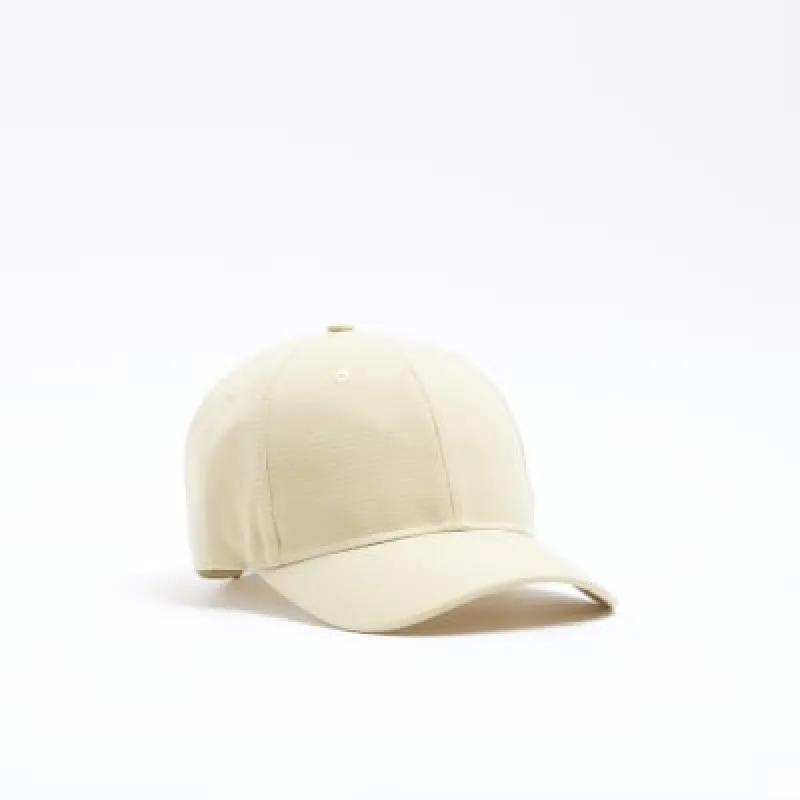 Yellow Seersucker Cap sold by River Island