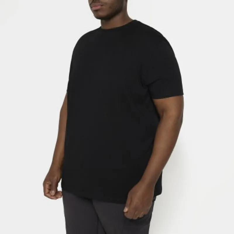 Big & Tall black slim fit t-shirt sold by River Island