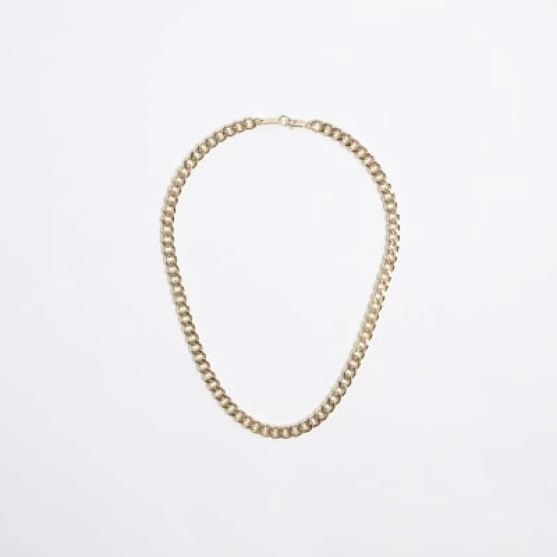 Gold curb chain necklace sold by River Island
