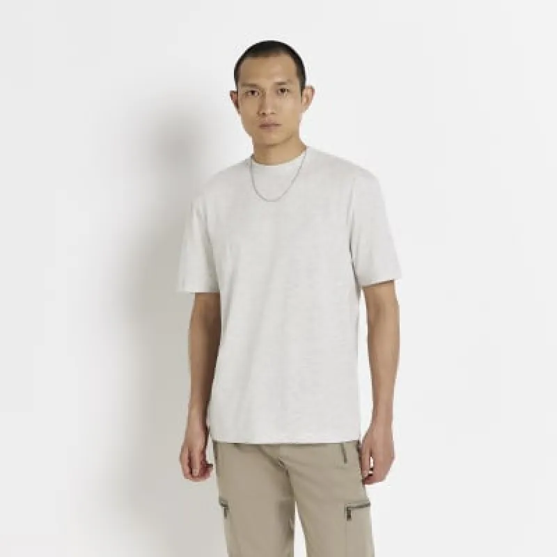 Grey regular fit t-shirt sold by River Island