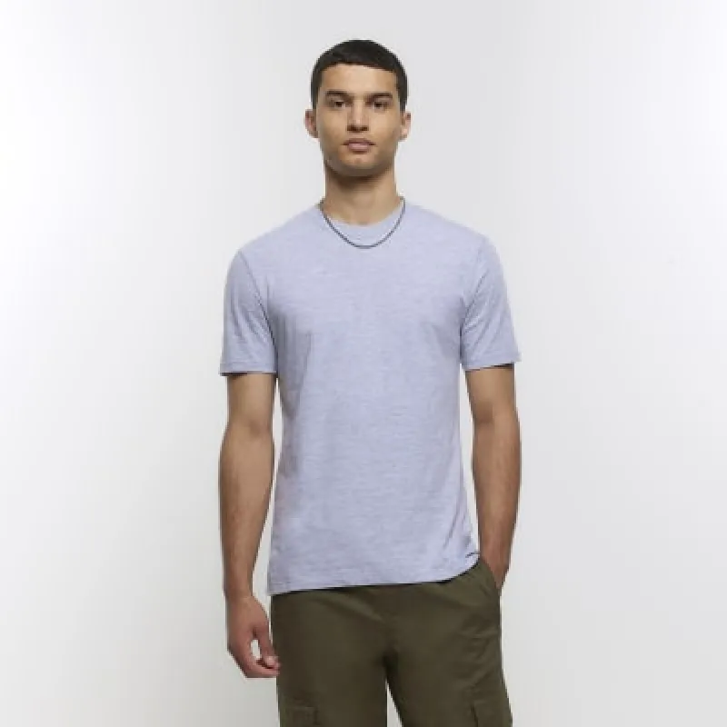 Grey regular fit t-shirt sold by River Island
