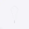 Silver plated bar pendant necklace sold by River Island