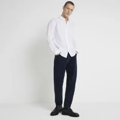 White slim fit long sleeve shirt sold by River Island