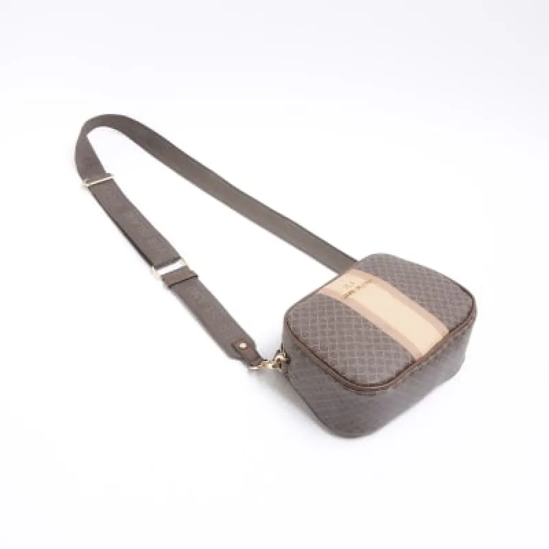Brown RI Monogram Cross Body Camera Bag sold by River Island