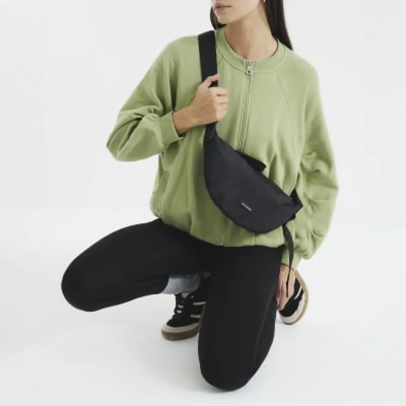 Black Quilted Scoop Cross Body Bag sold by River Island