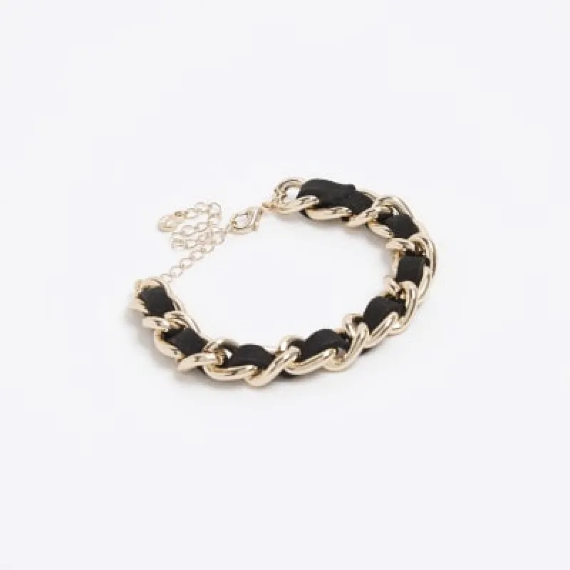 Black thread chain bracelet sold by River Island