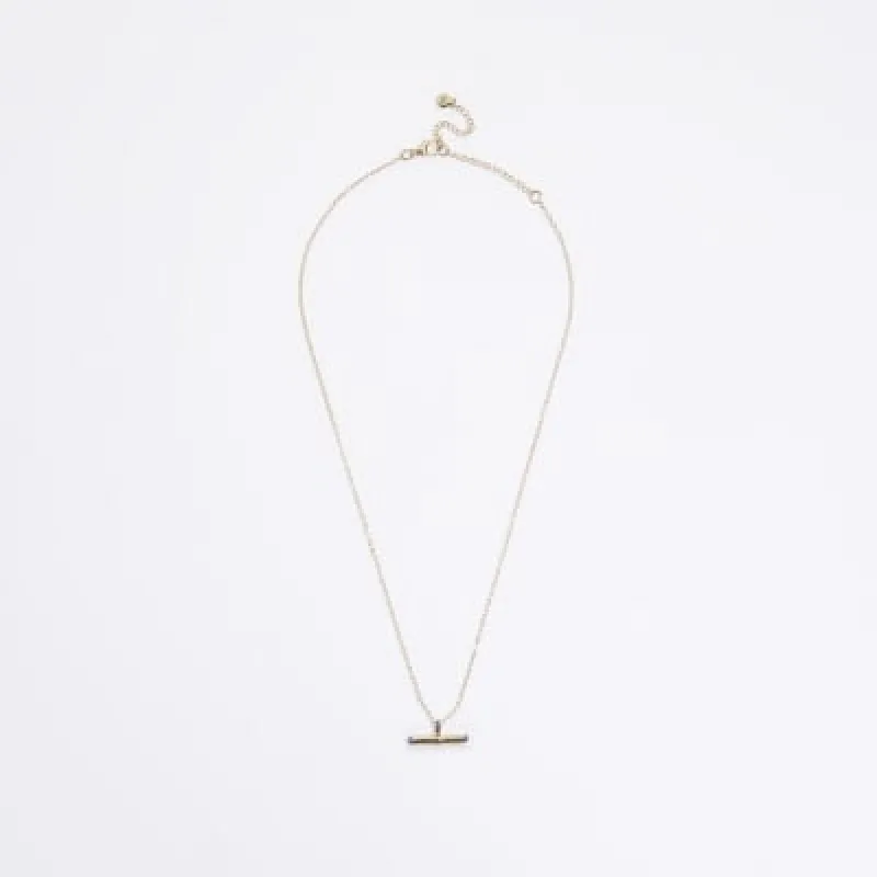 Gold September birth stone necklace made by River Island