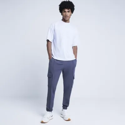 Grey Marl Panelled Seam T-shirt sold by River Island