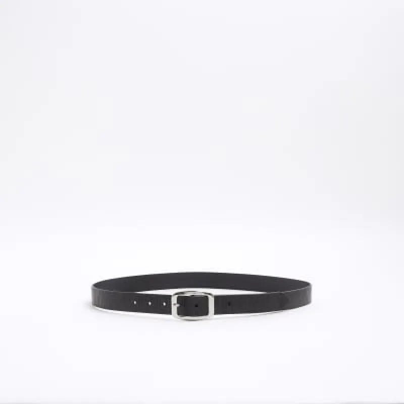 Black texture belt sold by River Island