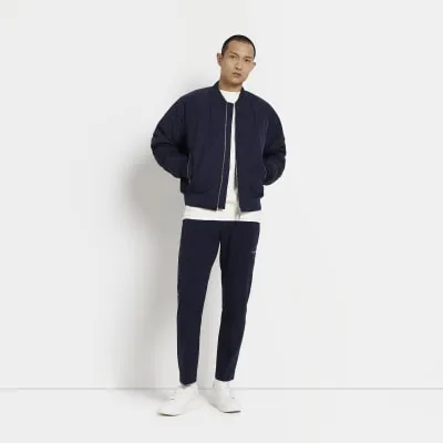 Navy regular fit MA1 bomber jacket sold by River Island