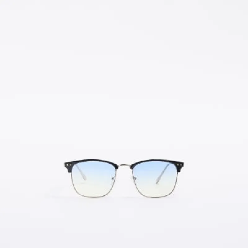 Black tinted lenses square sunglasses sold by River Island
