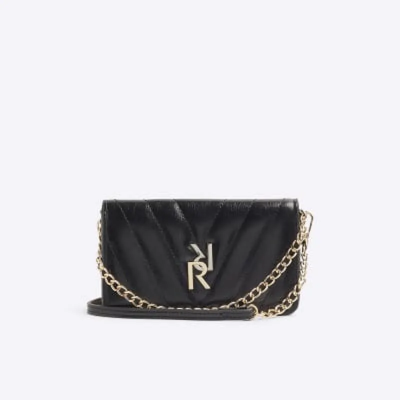 Black chain strap cross body purse sold by River Island