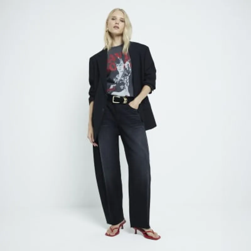 Grey David Bowie graphic t-shirt sold by River Island