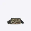 Beige jacquard leopard print cross body bag sold by River Island