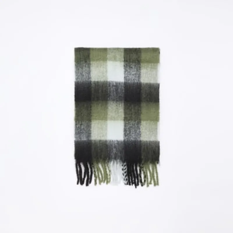 Green check oversized scarf sold by River Island