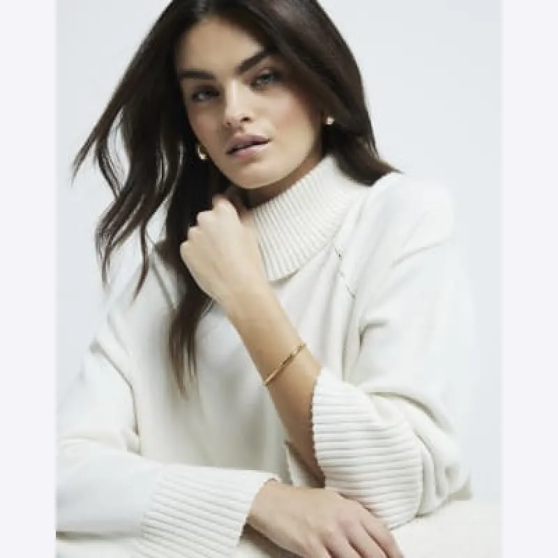 Gold Bamboo Bangle sold by River Island