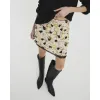 Yellow Floral Lace Trim Mini Skirt sold by River Island