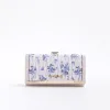 Pink Floral Print Clip Top Purse sold by River Island