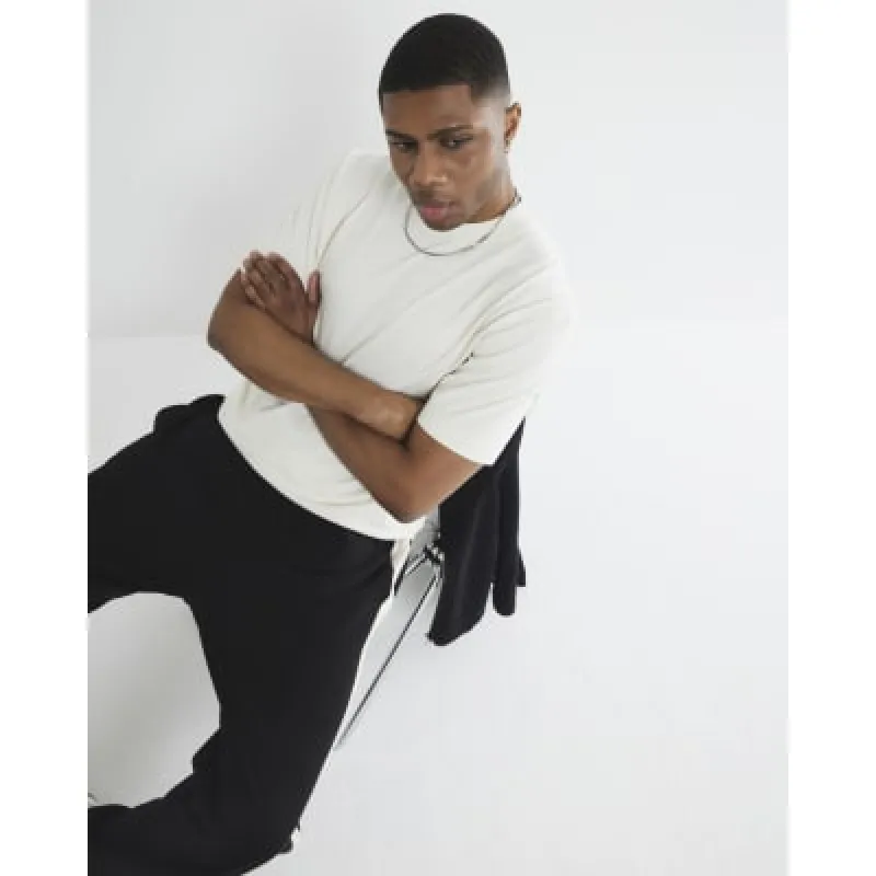 White Regular Fit Embroidery T-Shirt sold by River Island