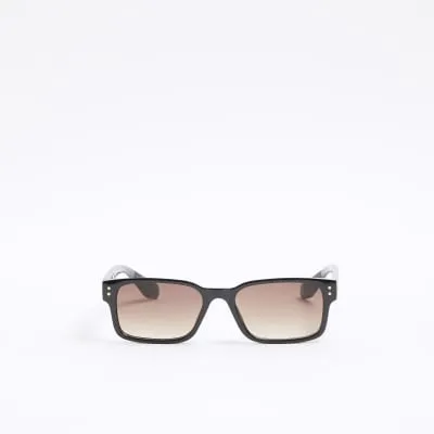 Black Slim Wayfarer Sunglasses sold by River Island