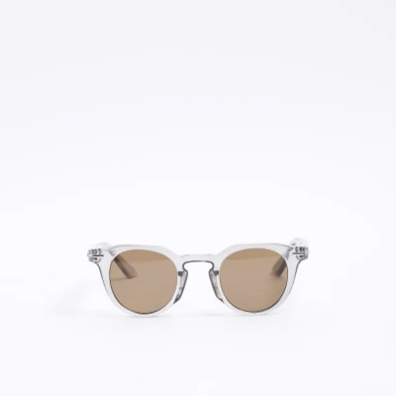 Grey Round Sunglasses sold by River Island