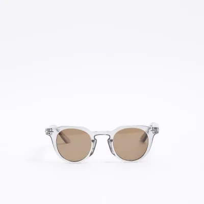 Grey Round Sunglasses sold by River Island