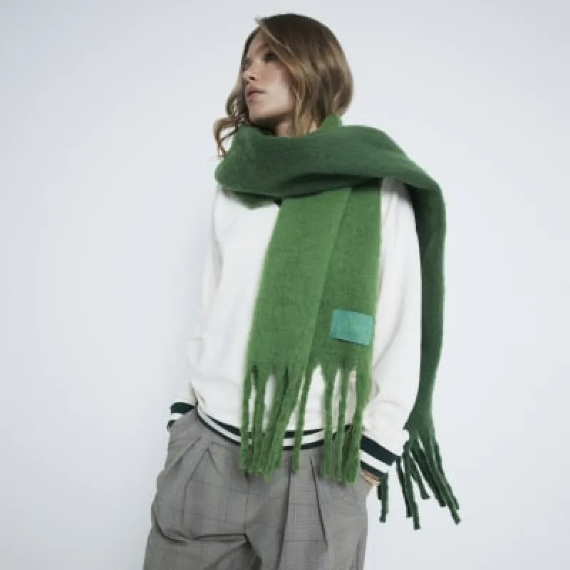 Green Ombre Chunky Scarf sold by River Island