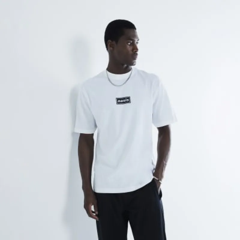 White Regular Fit Oasis T-Shirt sold by River Island
