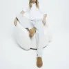 Tan Brown suedette faux fur platform mules sold by River Island