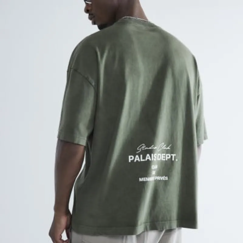Green Washed Palaise Dept T-Shirt sold by River Island