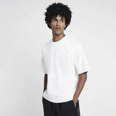 Beige Embroidered Luminis T-Shirt sold by River Island