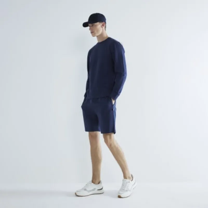 Navy Slim Fit Sweatshirt sold by River Island
