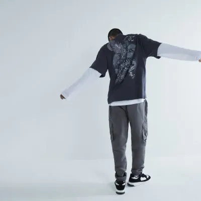 Black Dragon T-Shirt sold by River Island