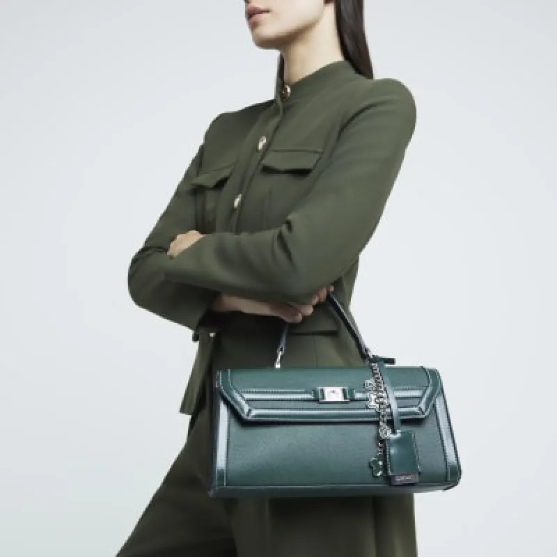 Green Cross Body Top Handle Bag sold by River Island