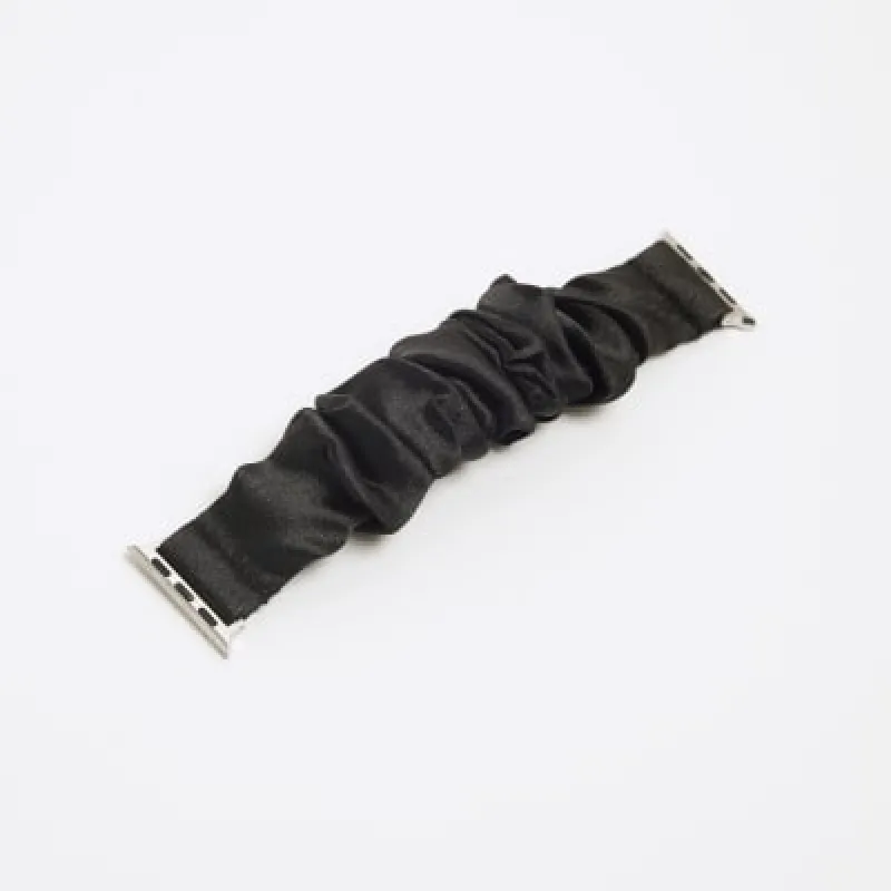 Black Scrunchie Digital Watch Strap made by River Island
