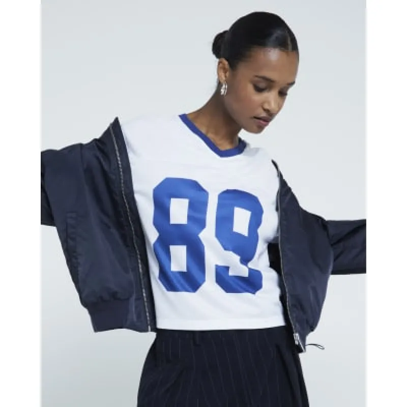 White 89 graphic t-shirt sold by River Island
