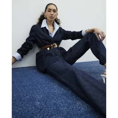 Blue Wide Leg Jeans sold by River Island