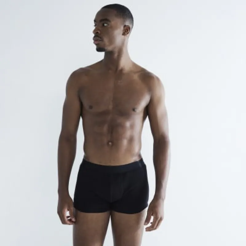 Pack of 4 Black Monogram High Waisted Trunks made by River Island