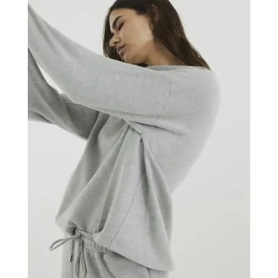 Grey Long Sleeve Cosy Top sold by River Island