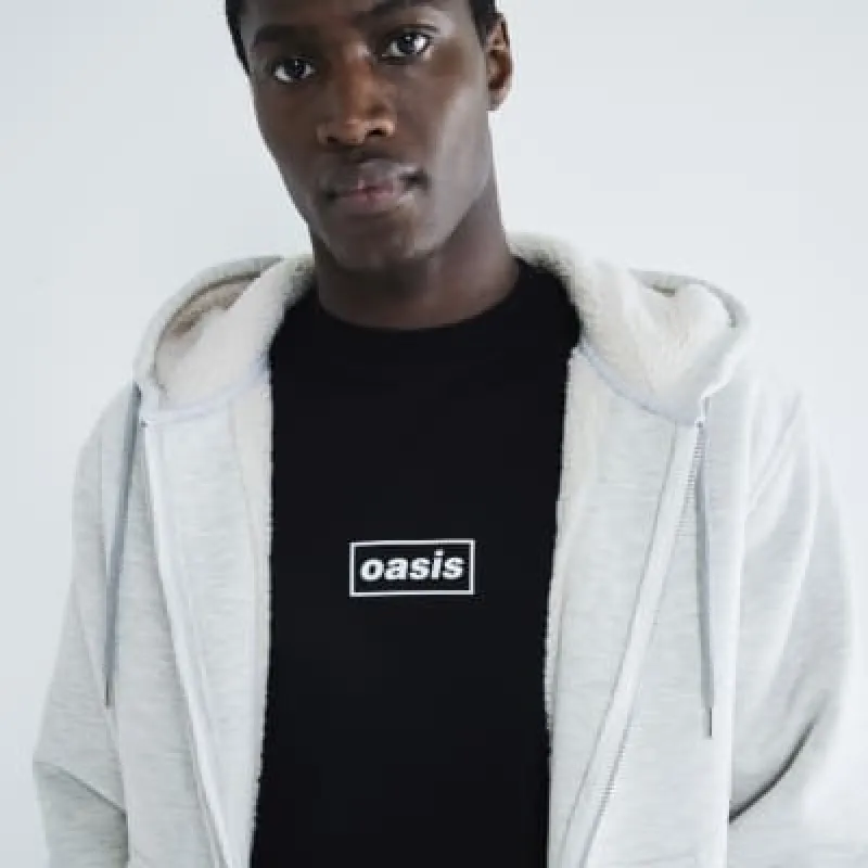 Black Regular Fit Oasis T-Shirt sold by River Island