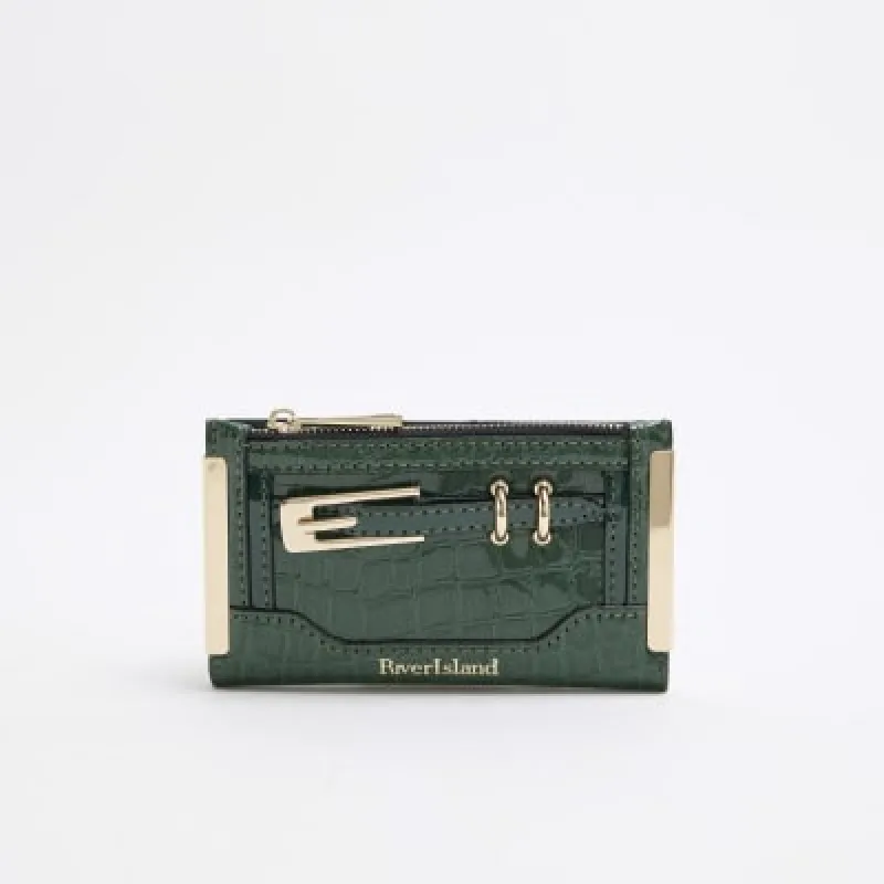 Green Buckle Detail Purse sold by River Island