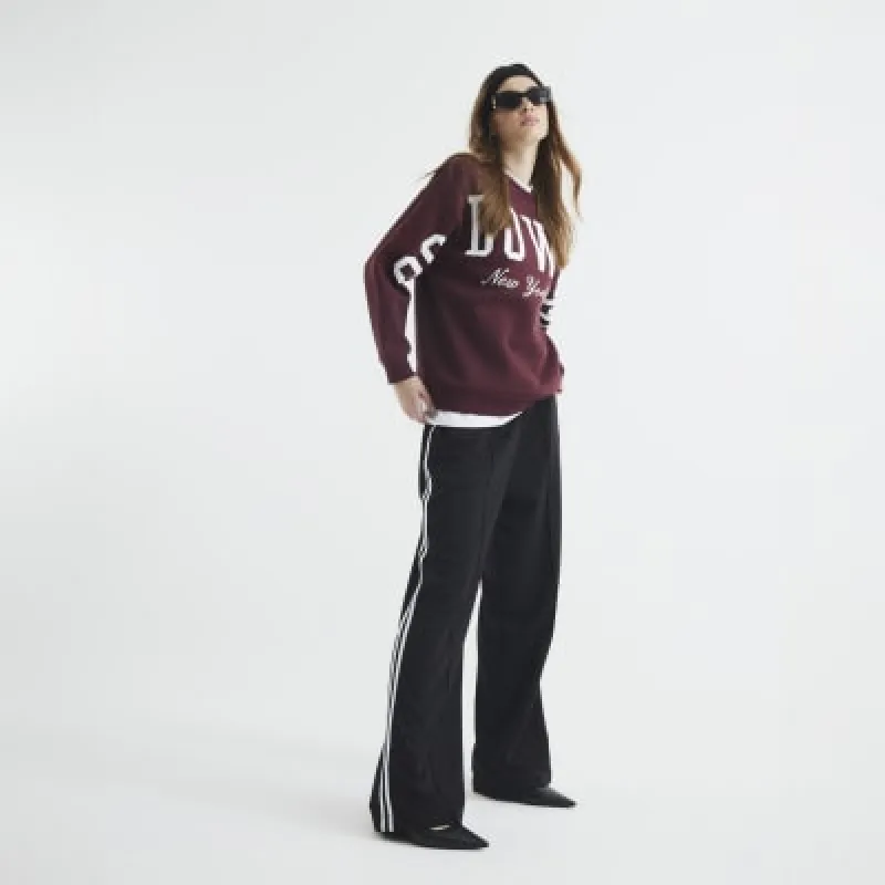 Red Long Sleeve Downtown Sweatshirt sold by River Island