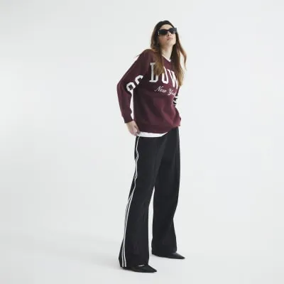 Red Long Sleeve Downtown Sweatshirt sold by River Island