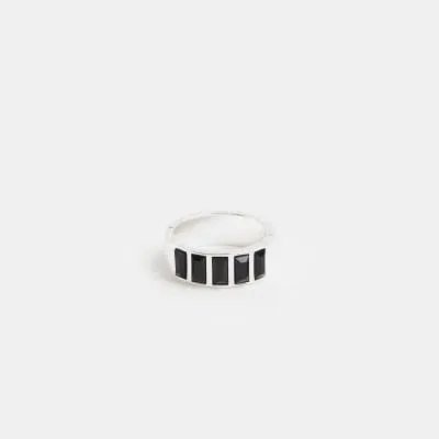 Silver Plated Baguette Ring sold by River Island