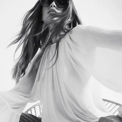 Cream Long Sleeved Ruffled Blouse sold by River Island