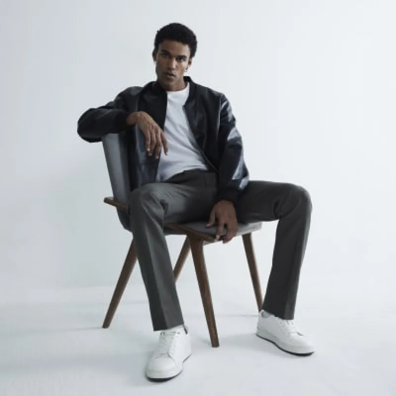 Brown Skinny Fit Chino Trousers sold by River Island